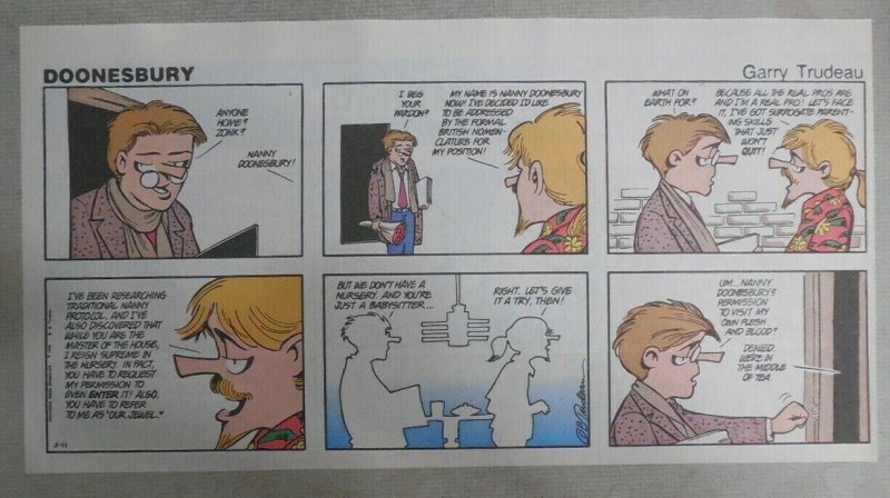 (51) Doonesbury Sundays by GB Trudeau from 1-12,1990 Size: 7.5 x 13 inches