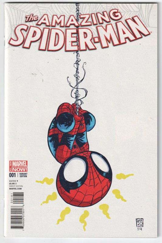 The Amazing Spider-Man #1 Young Cover (2014) Spider-Man [Key Issue]