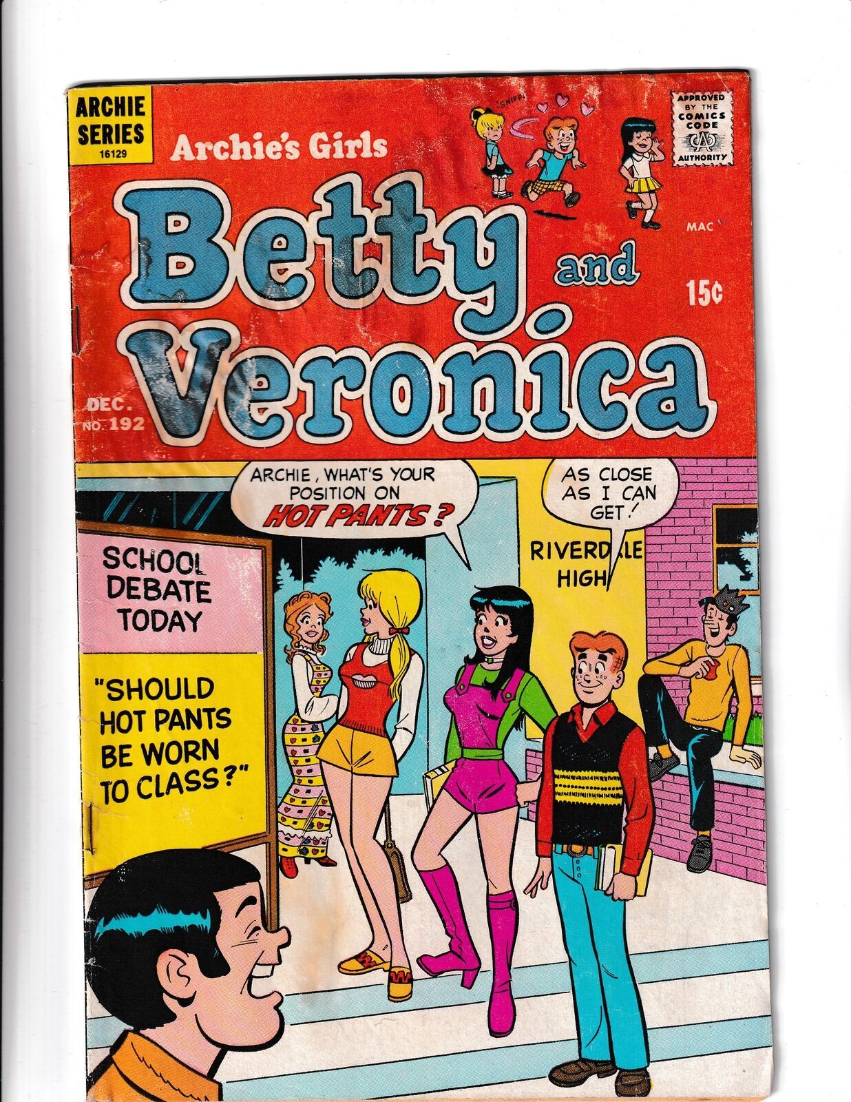 Archies Girls Betty And Veronica 192 1971 Archie Comics Comic Books Bronze Age Archie 2041
