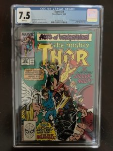 The Mighty Thor #412 (1989) - CGC 7.5 - 1st New Warriors!!!