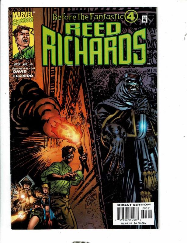 Lot Of 7 Marvel Comic Books Reed Richards 1 2 3 + Ren & Stimpy # 1 2 3 4 CR62