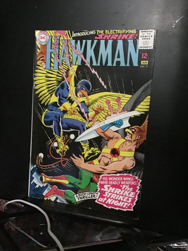 Hawkman #11 (1966) Sharp black cover! 1st Shrike High-Grade key! NM- Oregon CERT