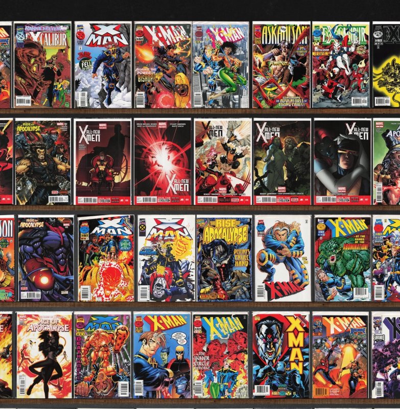 Huge Lot 140+ Comics with X-Man, The New Mutants, Excalibur & More!
