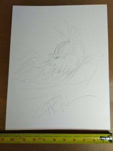 Angel Medina Original Thor sketch signed