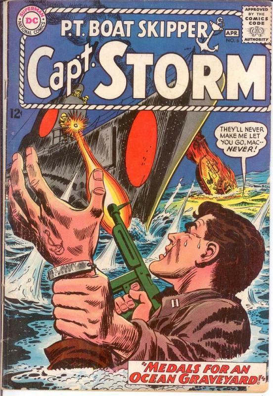 CAPTAIN STORM (1964-1967) 6 G-VG KUBERT ART April 1965 COMICS BOOK