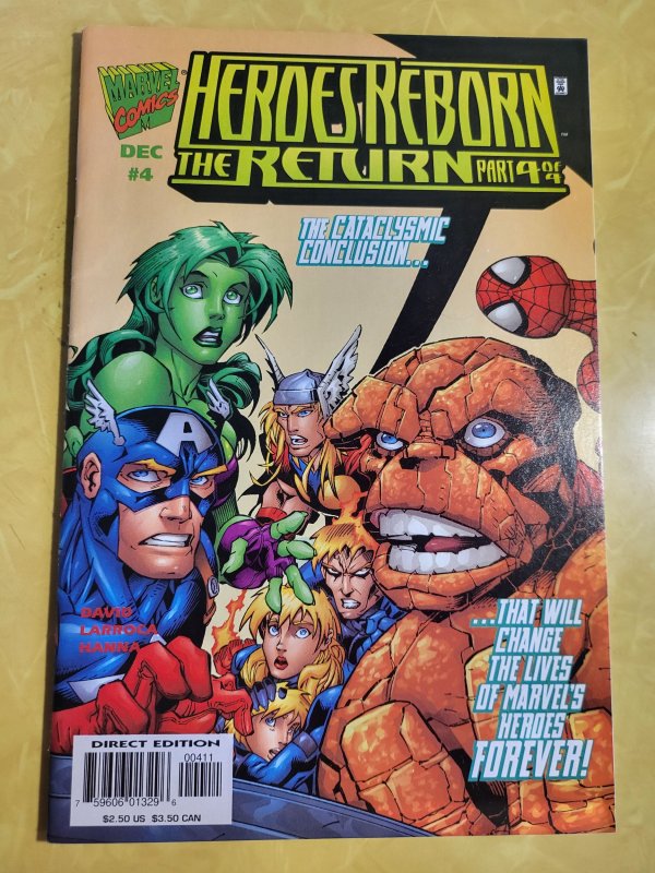 Heroes Reborn: The Return #1 through 4 (1997) Complete