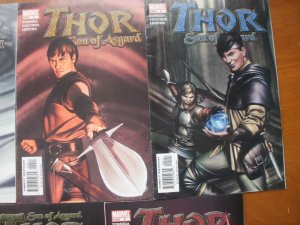 9 Marvel THOR: SON OF ASGARD Comic #1 2 3 4 5 6 7 8 9 (2004) COMPLETE SET