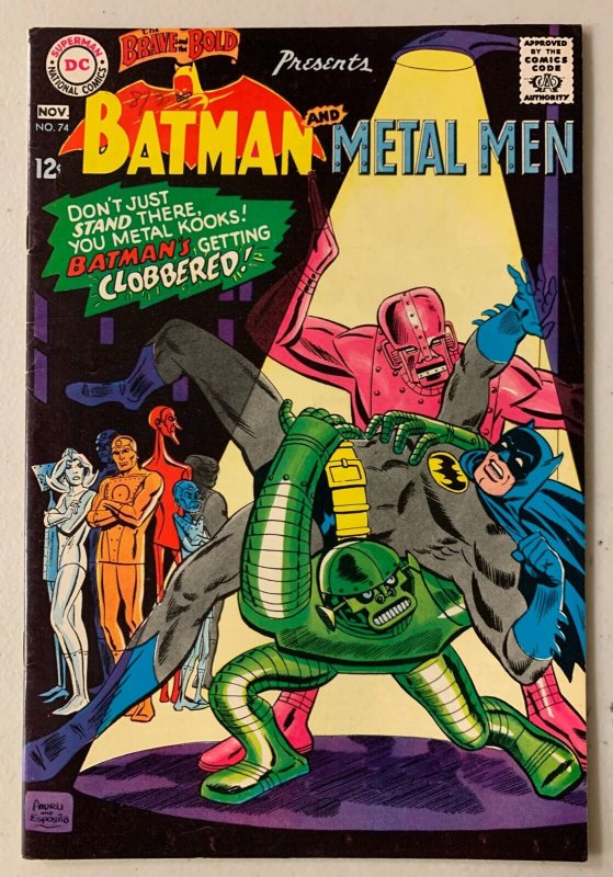 Brave and the Bold #74 DC 1st Series (6.0 FN) Batman Metal Men (1967)