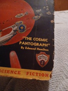 Wonder Stories October 1935 Science Fiction Gernsback Hamilton Pulp Magazine