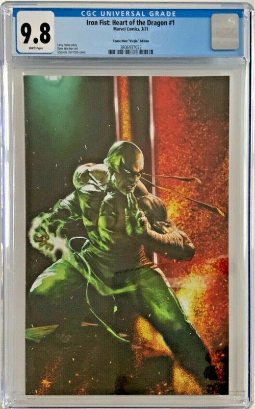 Iron Fist Heart of the Dragon #1 CGC 9.8 Comic Mint Edition Virgin Dell'Otto COA