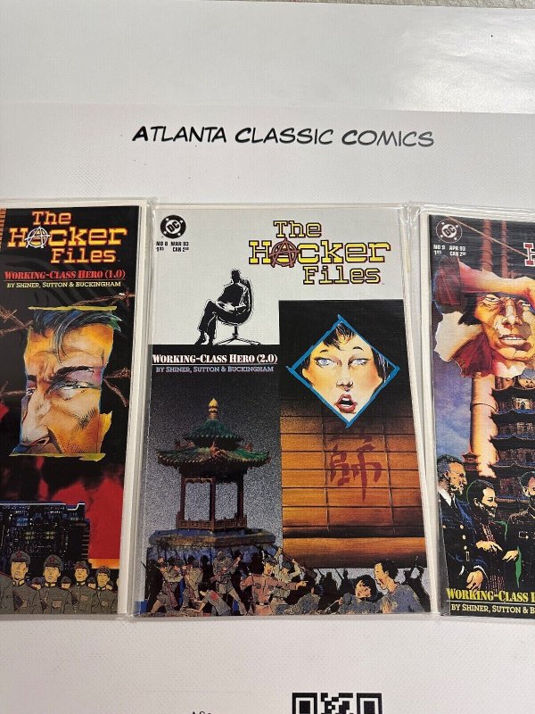 3  The Hacker Files  DC Comic Books # 7 # 8 # 9 Batman Superman Flash 7 CT3