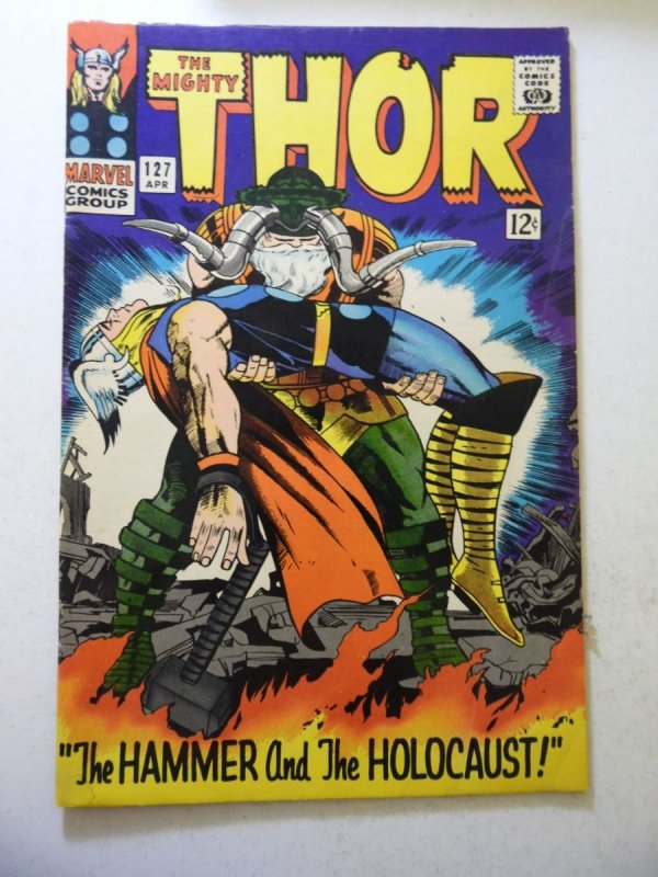 Thor #127 (1966) VG+ Condition small moisture stain bc