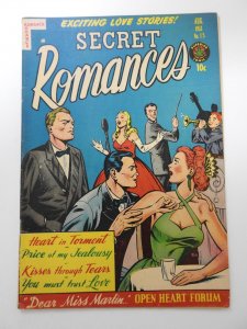 Secret Romances #15 Heart In Torment! Sharp Fine- Condition!!