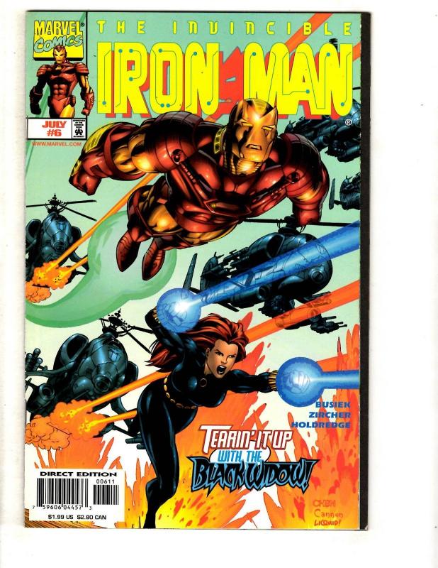 Lot Of 10 Iron Man Marvel Comic Books # 1 2 3 4 5 6 7 8 9 10 Avengers Hulk CR41