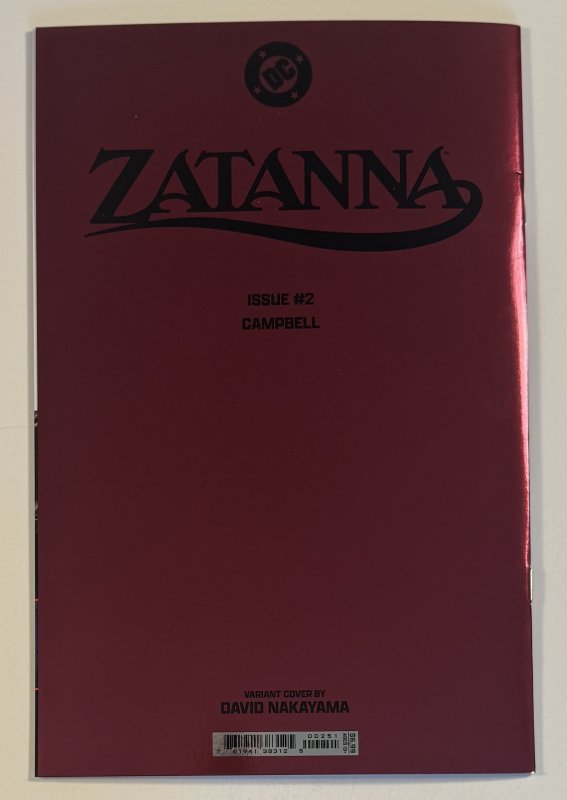 Zatanna #2 (2025) Nakayama Foil Virgin Variant 