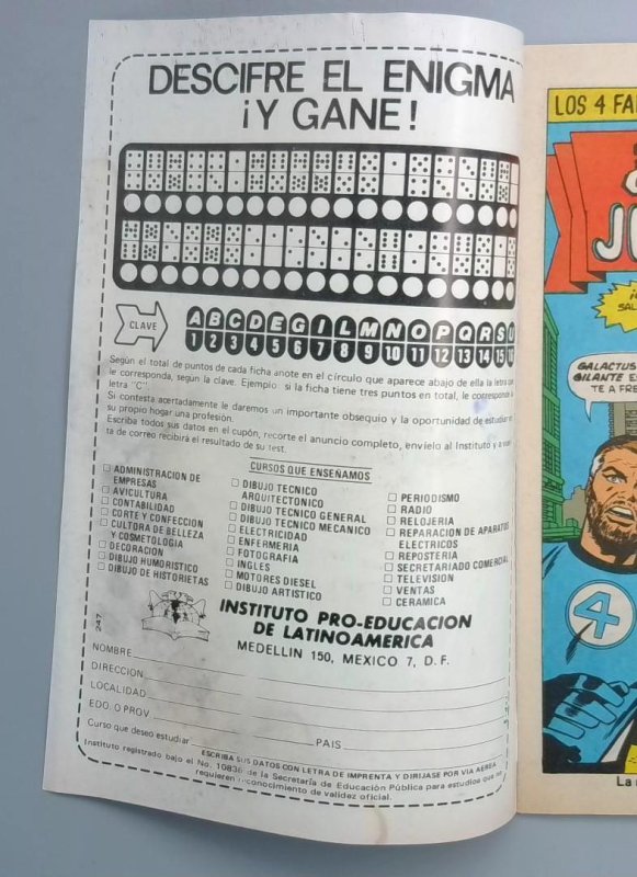 Fantastic Four #47 GD+ 1st Galactus Mexican Edition MOISTURE 1981