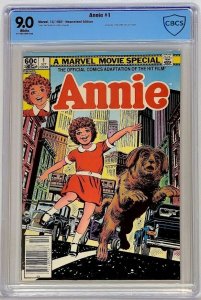 Annie #1 Marvel 1982 CBCS 9.0 Newsstand Edition Marvel Movie Adaption Special