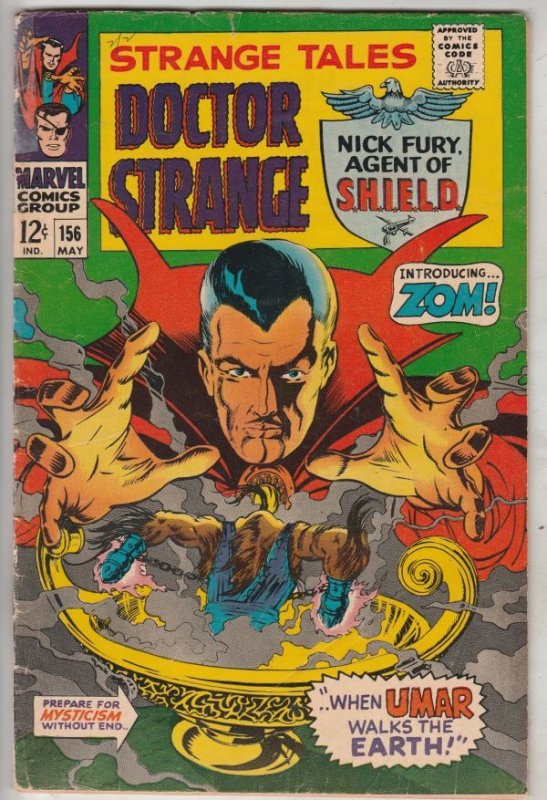 Strange Tales #156 (May-67) VG/FN+ Mid-Grade Nick Fury, Dr. Strange