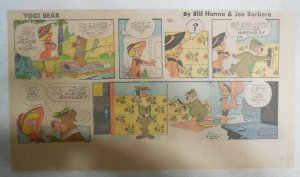 Yogi Bear Sunday Page by Hanna-Barbera from 9/2/1973 Third Page Size !