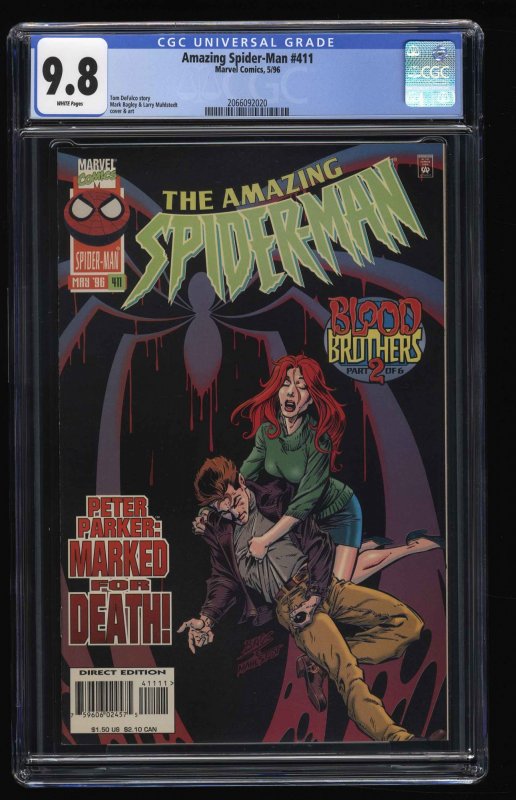 Amazing Spider-Man #411 CGC NM/M 9.8 White Pages