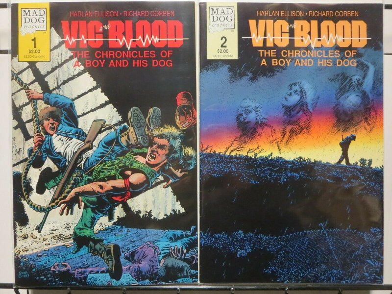 VIC BLOOD (MAD DOG) 1-2  HARLAN ELLISON, RICHARD CORBEN