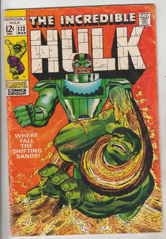 Incredible Hulk #113 (Mar-69) VG+ Mid-Grade Hulk