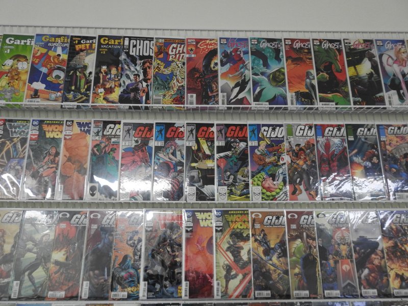 Huge Lot 130+ Comics W/ G.I. Joe, Wonder Woman, Ghost Spider, +More! Avg VF+