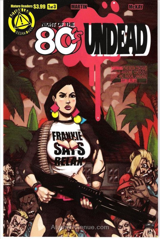 Night of the 80's Undead 1 VF/NM ; Action Lab Danger Zone Comic