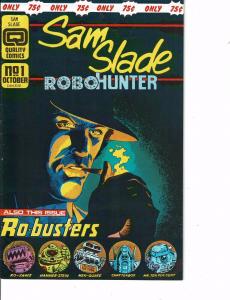 Lot Of 2 Comic Books Quality Sam Slade RoboHunter #1 and Samurai Cat #1 ON7