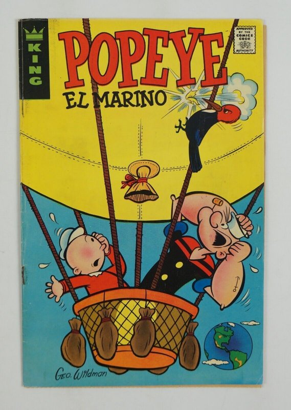 Popeye el Marino GD ERROR VARIANT - King 1974 - English Spanish comic - sailor 