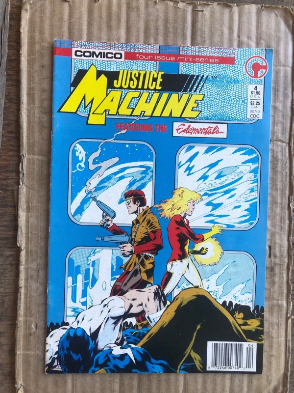 Justice Machine featuring The Elementals #4 (1986)