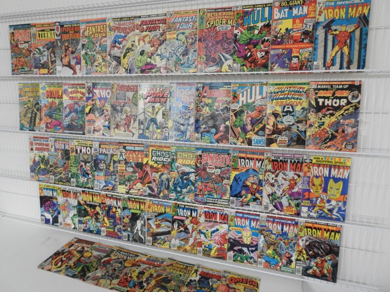 Lot of 51 Low Grade Comics W/ Iron Man, Hulk, Fantastic Four, +More! see desc