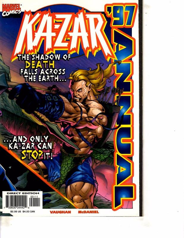 Lot Of 2 Ka-Zar Marvel Comic Book #1 Annual '97 Batman BH43