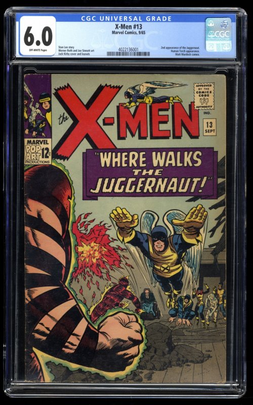 X-Men #13 CGC FN 6.0 Off White 2nd Appearance Juggernaut!