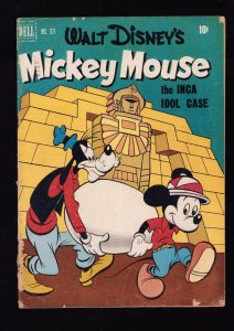 Walt Disney's Mickey Mouse & the Inca Idol Case #371- Worn  (1.5/2.0) 1952
