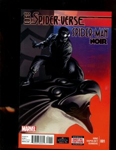 EDGE OF SPIDER-VERSE SPIDER-MAN NOIR #1 (9.2) SIGNED BY FABRICE SAPOLSKY!