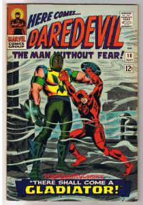 DAREDEVIL #18, FN+, Origin / 1st Gladiator, Romita, 1964, more DD in store