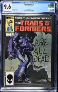 Transformers #5 1985 Marvel Comics CGC 9.6 White Pages 020
