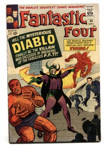 FANTASTIC FOUR-#30-1964 DIABLO-HUMAN TORCH-JACK KIRBY ART-FN+