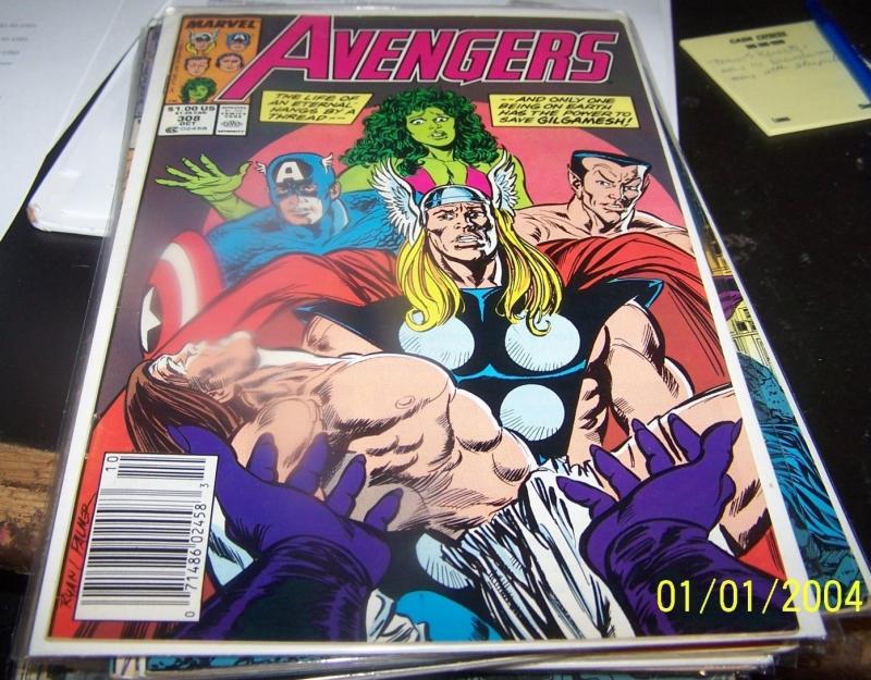 Avengers # 308 (Oct 1989, Marvel) thor captain america she hulk