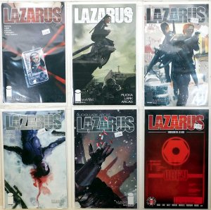 Lazarus Lot of 6 #16, 17, 18, 19, 20, Sourcebook 2 2015 Image 1st Print Comics