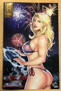 Patriotika #1 4th of July Fireworks Variant Cover by David Harrigan /75 2018