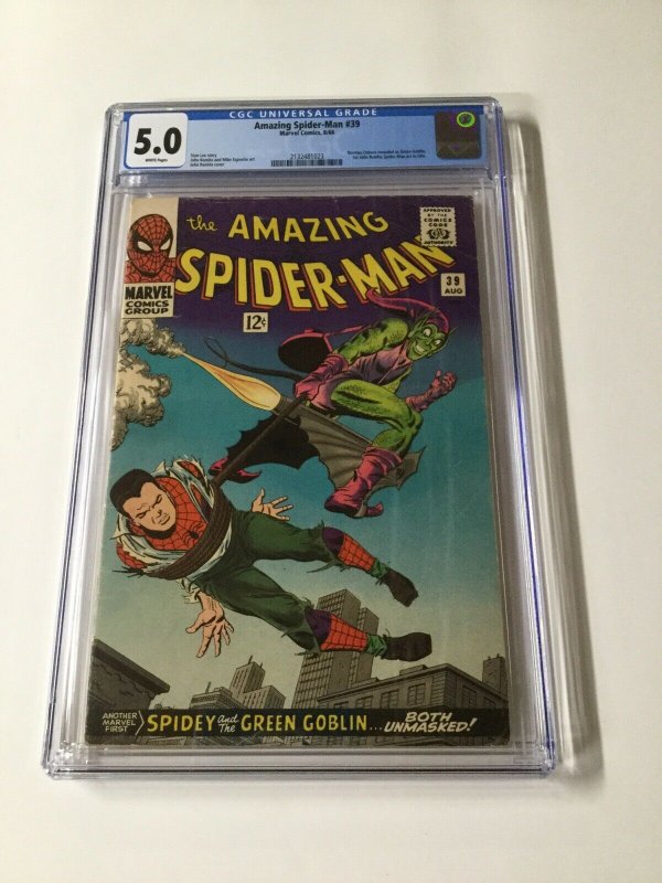 Amazing Spider-Man 39 CGC 5.0 White Pages Silver Age Marvel