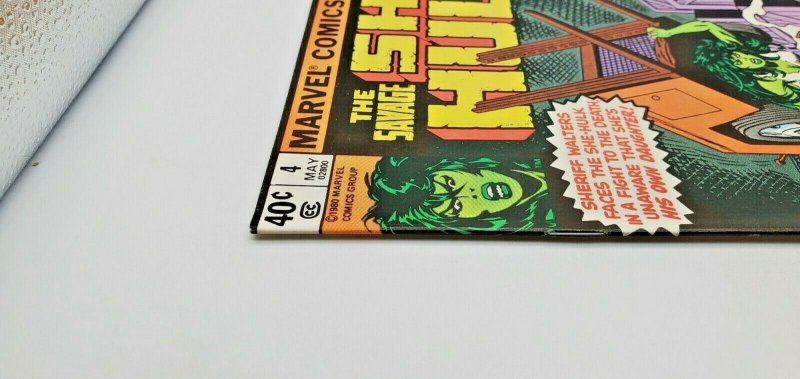 Savage She-Hulk #4 Comic Book 1980 Marvel  Newsstand Edition VF/NM