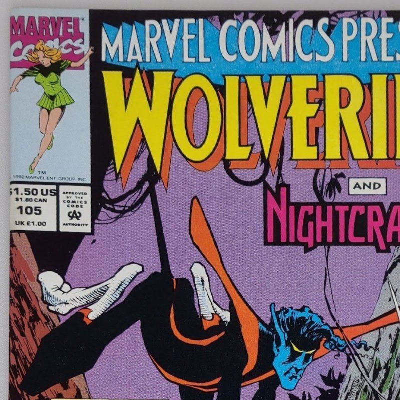 Marvel Comics Presents #105 Marvel 1992 Wolverine And Nightcrawler Flip Covers 