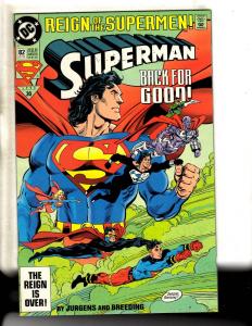 Lot Of 6 Superman DC Comic Books # 53 62 76 78 82 + Man Of Steel # 1 TP6