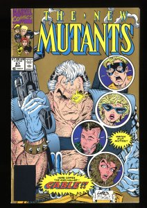 New Mutants #87 FN+ 6.5 2nd Print Black Logo Box Variant 1st Cable!