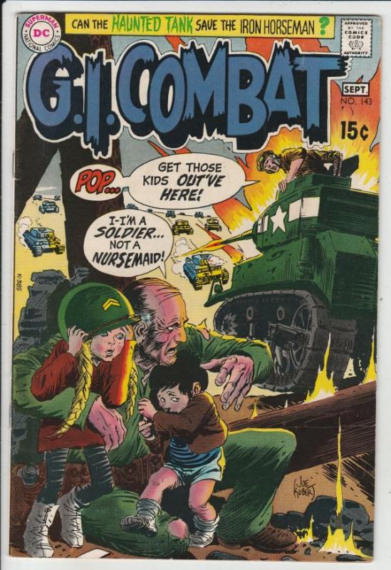 G.I. Combat #143 (Sep-70) VF/NM High-Grade The Haunted Tank