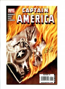 Captain America #48 - Signed Luke Ross ~ WE COMBINE SHIPPING ~ (8.0/8.5) 2009