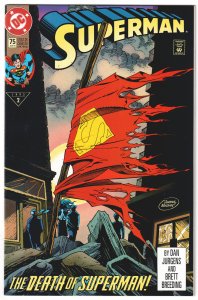 Superman #75 (1993) Superman Death of Superman 1st printing